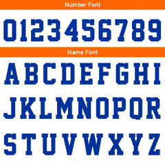 Benutzerdefinierte Orange Royal Reversible Basketball Jersey Personalisierte Print Name Nummer Logo