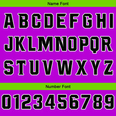 Benutzerdefinierter Lila Grün Basketball Jersey Uniform Anzug gedruckt Ihr Logo Name Nummer