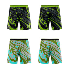 Benutzerdefinierte Grün Grau Reversible Basketball Jersey Personalisierte Print Name Nummer Logo