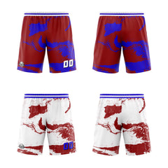 Benutzerdefinierte Rot Royal Reversible Basketball Jersey Personalisierte Print Name Nummer Logo