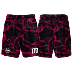 Benutzerdefinierter Schwarz Rosa Basketball Jersey Uniform Anzug gedruckt Ihr Logo Name Nummer