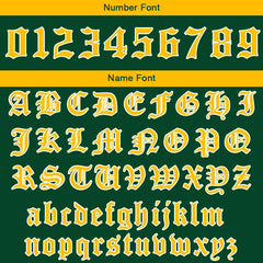 Benutzerdefiniert Grün Gelb Hoodie Personalisiert Männer Pullover Hoodie Gedruckt Team Name Number Logo für Frauen