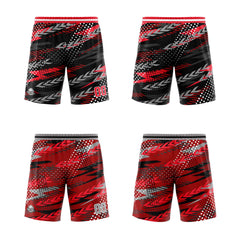 Benutzerdefinierte Schwarz Rot Grau Reversible Basketball Jersey Personalisierte Print Name Nummer Logo