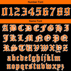 Benutzerdefinierter Orange Schwarz Hoodie für Mann, Frau, Mädchen, Junge. Drucken Sie Ihr Logo, Ihren Namen und Ihre Nummer