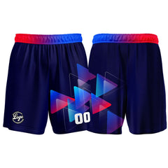 Benutzerdefinierter Marine Rot Blau Basketball Jersey Uniform Anzug gedruckt Ihr Logo Name Nummer