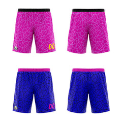 Benutzerdefinierte Reversible Basketball Jersey Personalisierte Print Name Nummer Logo Flaw-Royal&Rose Pink