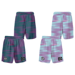 Benutzerdefinierte Grau Rosa Reversible Basketball Jersey Personalisierte Print Name Nummer Logo