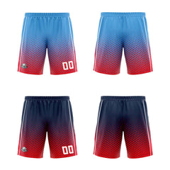 Benutzerdefinierte Blau Marine Rot Reversible Basketball Jersey Personalisierte Print Name Nummer Logo