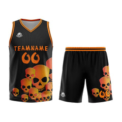 Benutzerdefinierter Orange Basketball Jersey Uniform Anzug gedruckt Ihr Logo Name Nummer