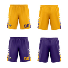 Benutzerdefinierte Orange Violett Weiß Reversible Basketball Jersey Personalisierte Print Name Nummer Logo