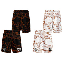 Benutzerdefinierte Schwarz Braun Reversible Basketball Jersey Personalisierte Print Name Nummer Logo