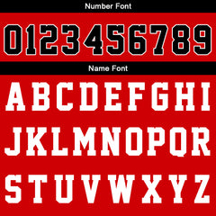 Benutzerdefinierte Rot Schwarz Reversible Basketball Jersey Personalisierte Print Name Nummer Logo