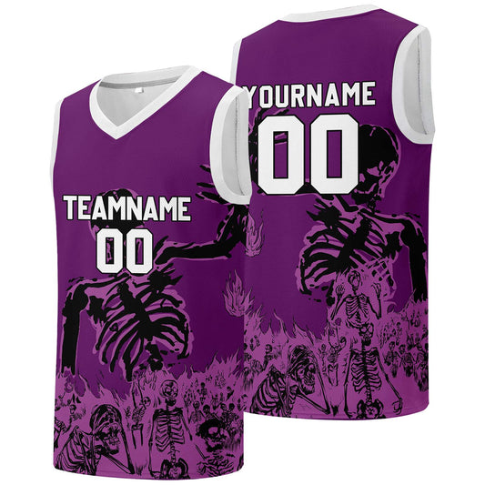Individuelle Basketball-Jersey für Männer und Frauen. Gestickter und gedruckter Name, Nummer und Logo