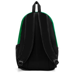 Anpassen Grün Weiß Sport Rucksäcke Mit Personalisiert Namen, Zahlen und Logos