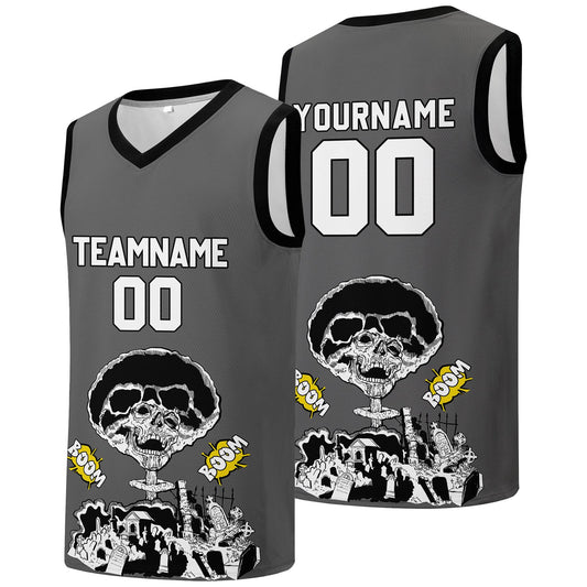 Individuelle Basketball-Jersey für Männer und Frauen. Gestickter und gedruckter Name, Nummer und Logo