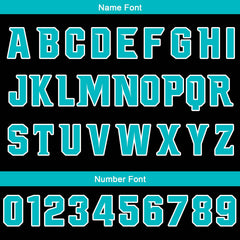 Benutzerdefinierter Schwarze Teal Basketball Jersey Uniform Anzug gedruckt Ihr Logo Name Nummer