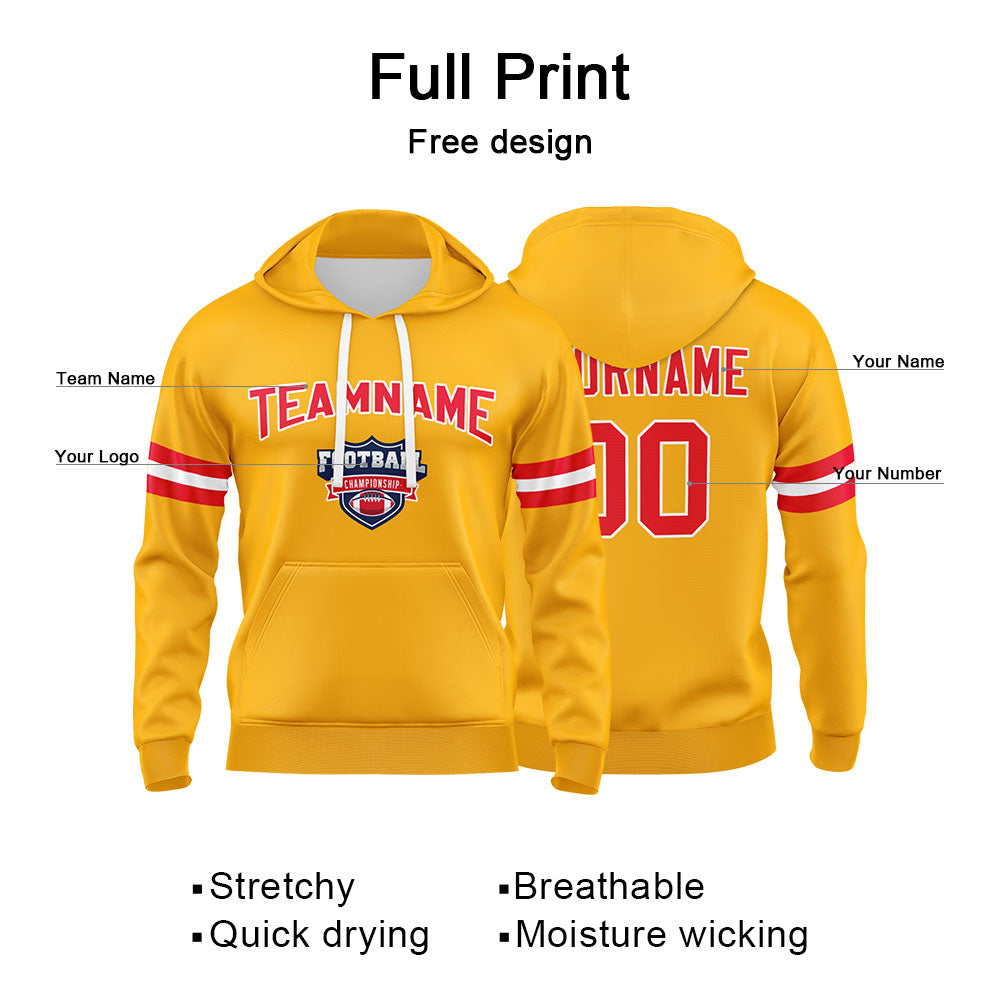 Benutzerdefinierter Sweatshirt-Hoodie für Mann, Frau, Mädchen, Junge. Drucken Sie Ihr Logo, Ihren Namen und Ihre Nummer