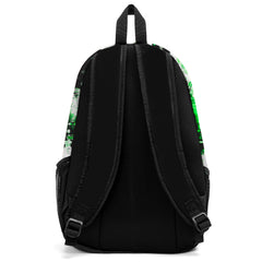 Anpassen Grün Weiß Sport Rucksäcke Mit Personalisiert Namen, Zahlen und Logos