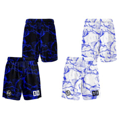 Benutzerdefinierte Marine Royal Reversible Basketball Jersey Personalisierte Print Name Nummer Logo