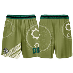 Benutzerdefinierter Khaki Grün Basketball Jersey Uniform Anzug gedruckt Ihr Logo Name Nummer