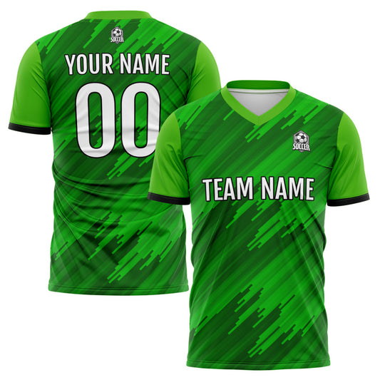 Benutzerdefinierte Grün Fußball Trikots für Männer Frauen Personalisierte Fußball Uniformen für Erwachsene und Kind