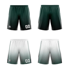 Benutzerdefinierte Olivengrün Weiß Schwarz Reversible Basketball Jersey Personalisierte Print Name Nummer Logo