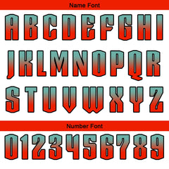 Benutzerdefinierter Cyan Rot Basketball Jersey Uniform Anzug gedruckt Ihr Logo Name Nummer