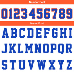 Benutzerdefinierte Royal Orange Reversible Basketball Jersey Personalisierte Print Name Nummer Logo