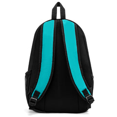 Anpassen Aqua Schwarz Sport Rucksäcke Mit Personalisiert Namen, Zahlen und Logos