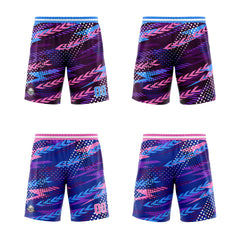 Benutzerdefinierte Rosa Lila Reversible Basketball Jersey Personalisierte Print Name Nummer Logo