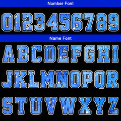 Benutzerdefinierte Schwarz Blau Kurzarm-Kapuzenpullover für Männer Frauen Hemden mit Kapuzen gedruckt Name Logo