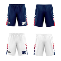 Benutzerdefinierte Marine Weiß Rot Reversible Basketball Jersey Personalisierte Print Name Nummer Logo