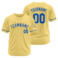 Benutzerdefinierte Authentisch Baseball-Trikot Gold-königlich