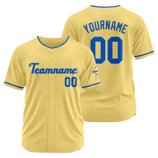 Benutzerdefinierte Authentisch Baseball-Trikot Gold-königlich