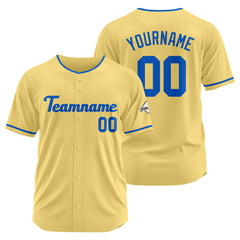 Benutzerdefinierte Authentisch Baseball-Trikot Gold-königlich