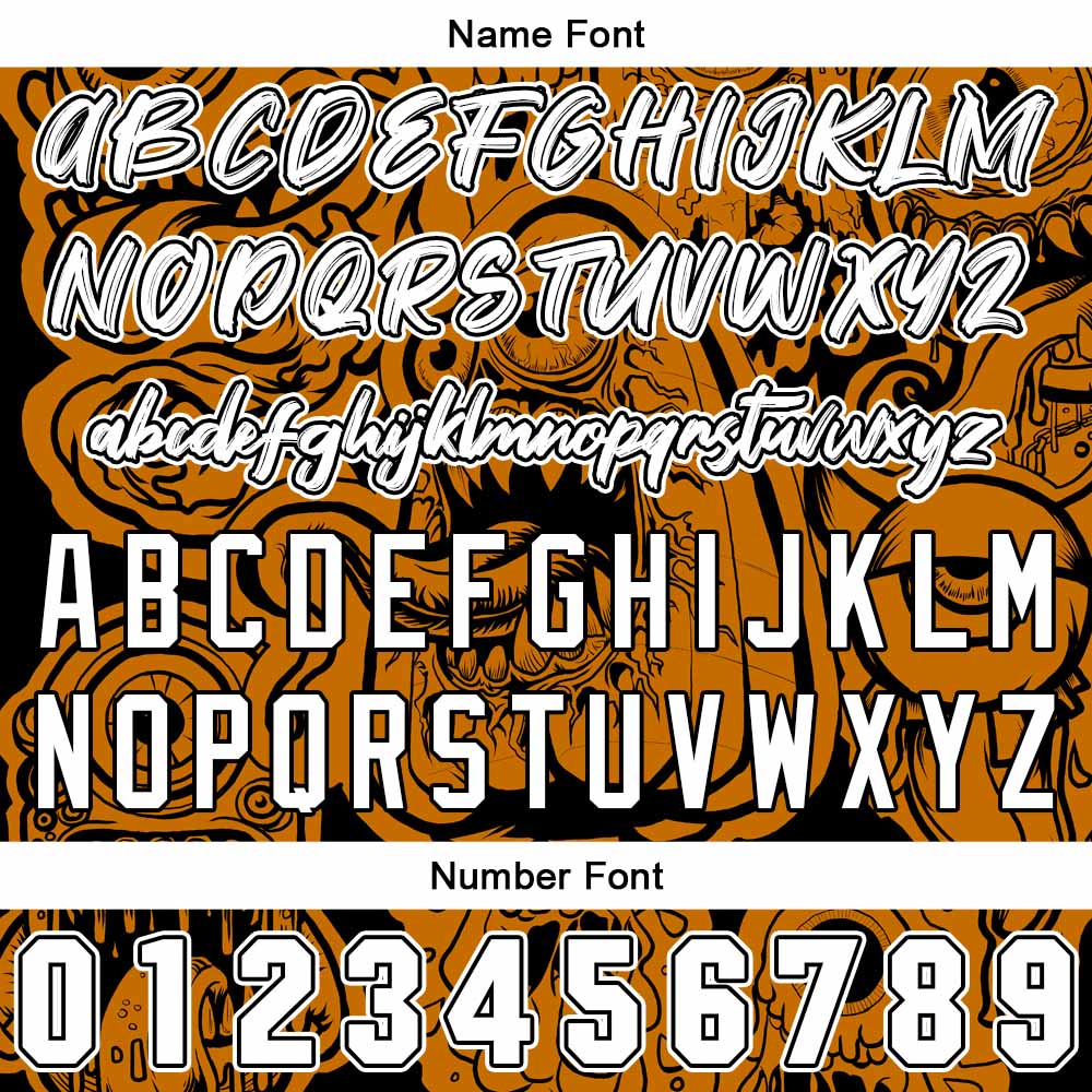 Benutzerdefinierte Baseball Jersey Personalisierte Baseball Shirt genäht und Druck Monster-Orange