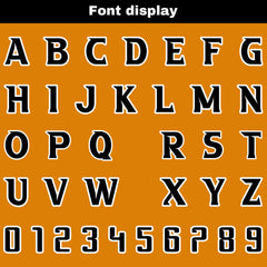 Benutzerdefinierte Orange Schwarz Reversibel Fußball Trikot Personalisierte Gradient Fußball Shirts für Männer gedruckt Team Name Nummer Logo