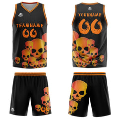 Benutzerdefinierter Orange Basketball Jersey Uniform Anzug gedruckt Ihr Logo Name Nummer