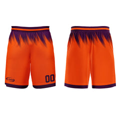 Benutzerdefinierter Orange Lila Basketball Jersey Uniform Anzug gedruckt Ihr Logo Name Nummer