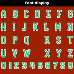 Benutzerdefinierte Weiß Grün Reversibel Fußball Trikot Personalisierte Gradient Fußball Shirts für Männer gedruckt Team Name Nummer Logo