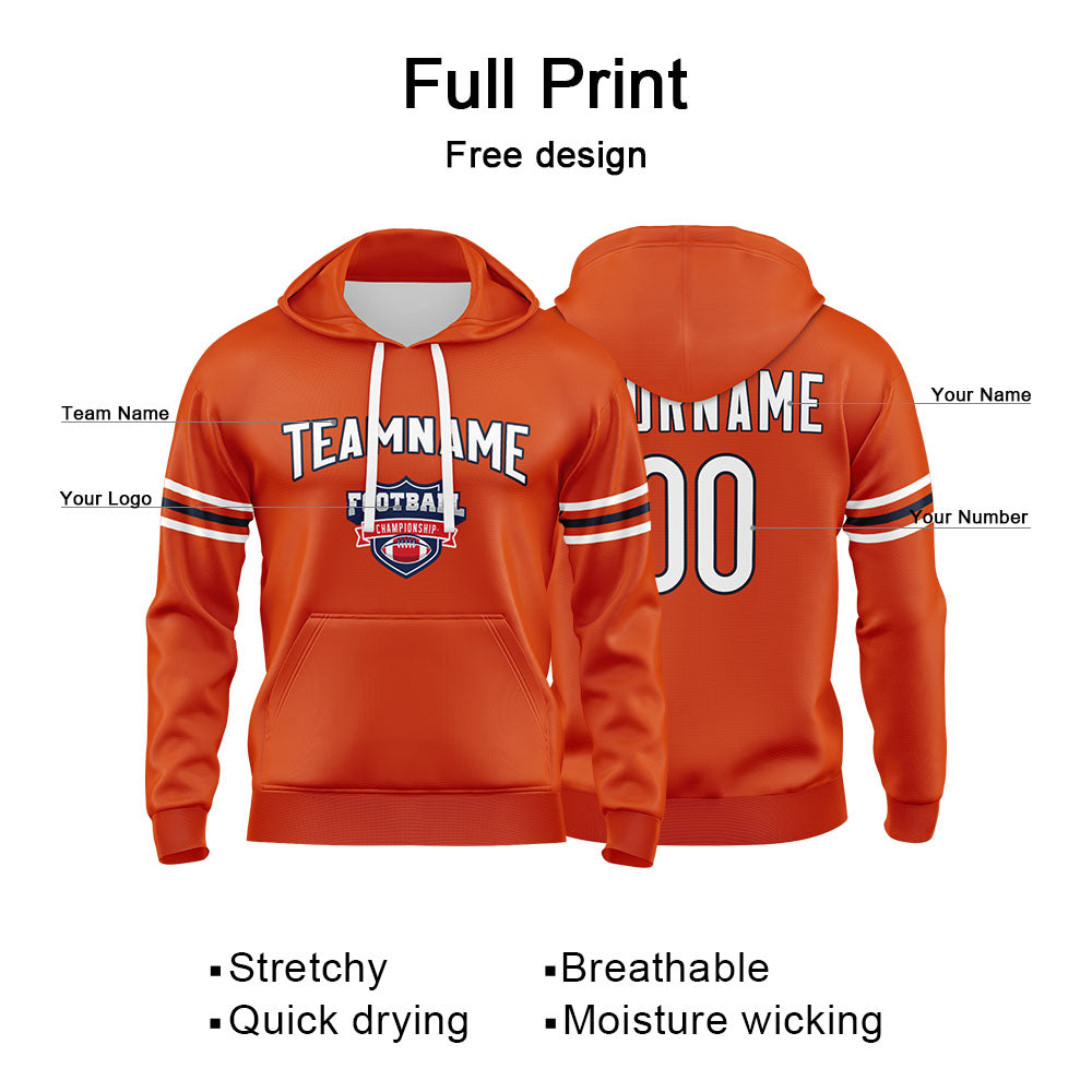 Benutzerdefinierter Sweatshirt-Hoodie für Mann, Frau, Mädchen, Junge. Drucken Sie Ihr Logo, Ihren Namen und Ihre Nummer