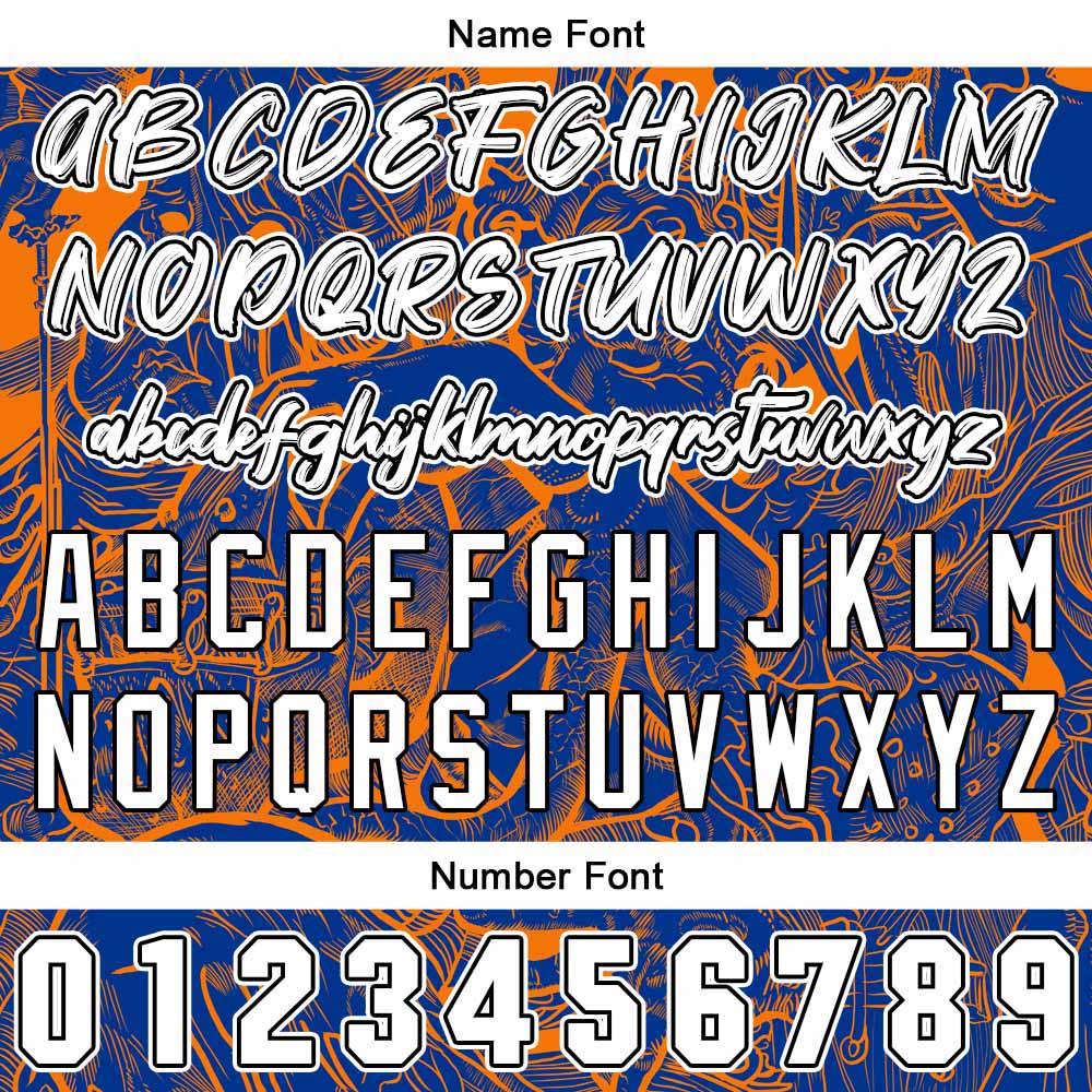 Benutzerdefinierte Baseball Jersey Personalisierte Baseball Shirt genäht und Druck Marine &Orange