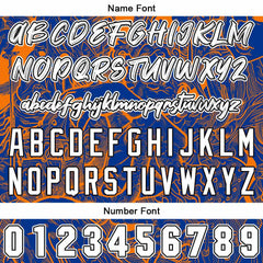 Benutzerdefinierte Baseball Jersey Personalisierte Baseball Shirt genäht und Druck Marine &Orange