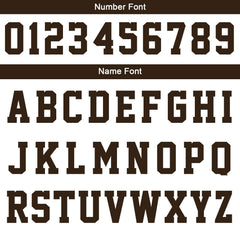 Benutzerdefinierte Varsity-Jacke. Letterman-Jacke für Männer, Frauen und Jugendliche Weiß Braun