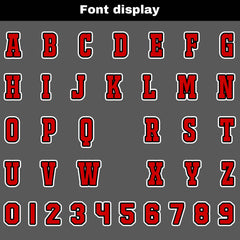 Benutzerdefinierte Schwarz Rot Reversibel Fußball Trikot Personalisierte Gradient Fußball Shirts für Männer gedruckt Team Name Nummer Logo