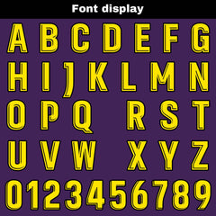 Benutzerdefinierter Lila Gelb Basketball Jersey Uniform Anzug gedruckt Ihr Logo Name Nummer