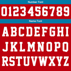 Benutzerdefinierte Varsity-Jacke. Letterman-Jacke für Männer, Frauen und Jugendliche Blau Rot