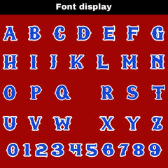 Benutzerdefinierte Blau Rot Reversibel Fußball Trikot Personalisierte Gradient Fußball Shirts für Männer gedruckt Team Name Nummer Logo