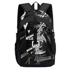 Anpassen Schwarz Weiß Sport Rucksäcke Mit Personalisiert Namen, Zahlen und Logos