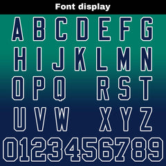 Benutzerdefinierte Grün Marine Reversibel Genäht Fußball Trikot Personalisierte Gradient Fußball Shirts für Männer gedruckt Team Name Nummer Logo